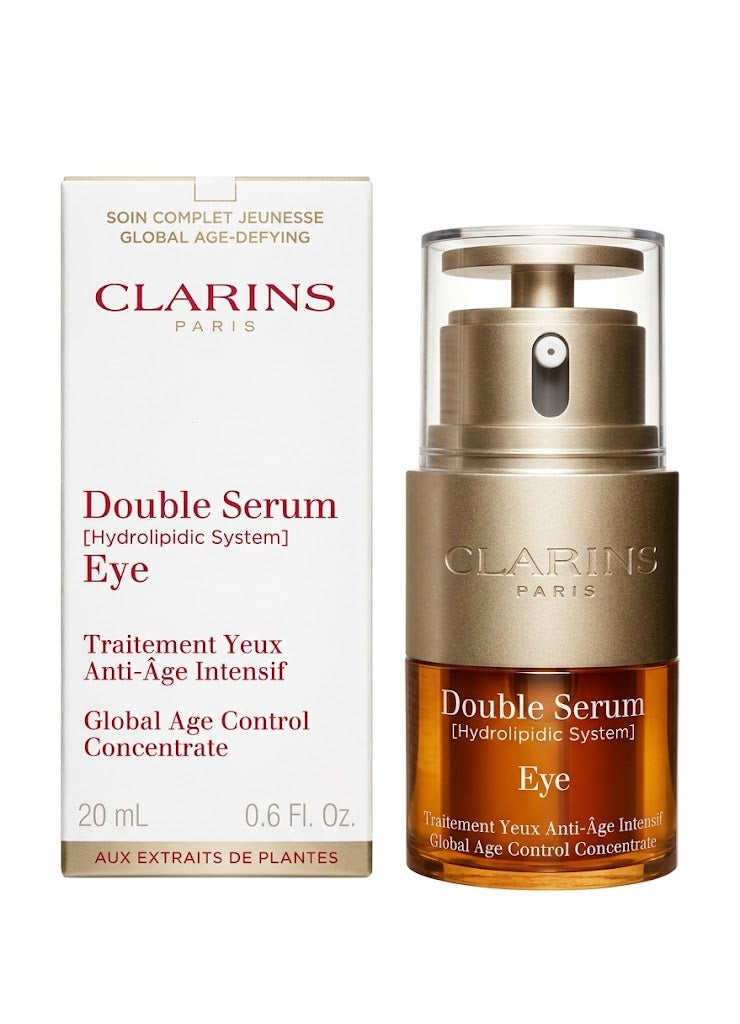 Clarins Double Serum Eye Global Age Control Concentrate 20ml / 0.6 oz – New in Box - RiseLoaf