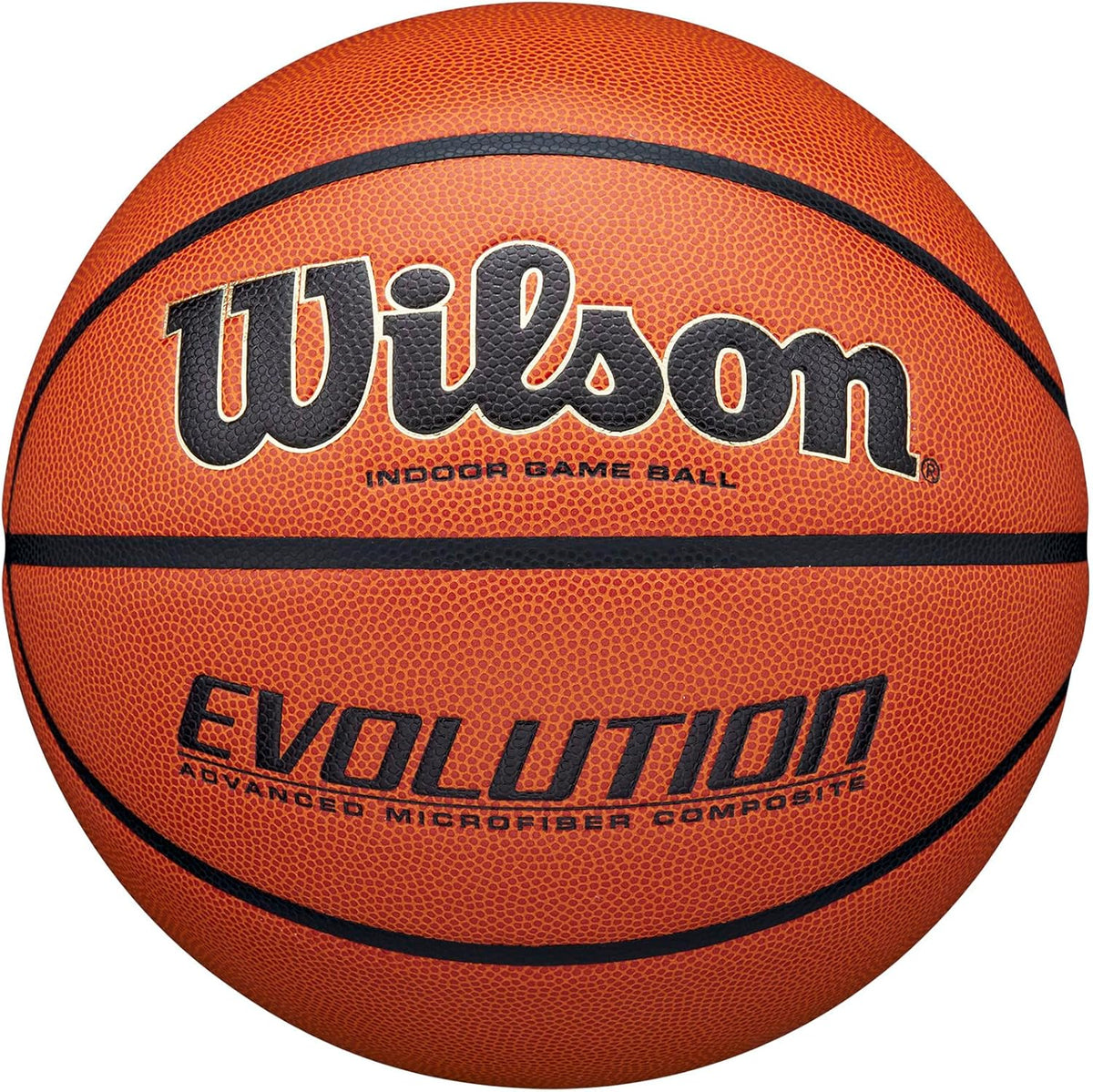 Wilson Evolution Indoor Game Basketball – Premium Composite Leather Basketball | Official Size - RiseLoaf