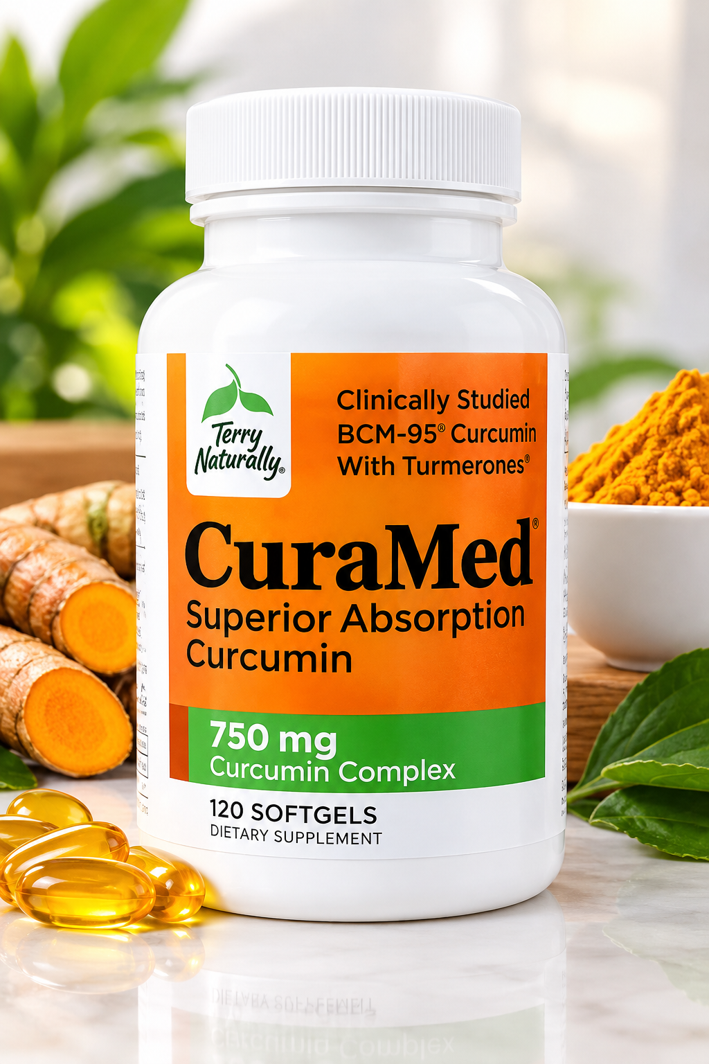 Terry Naturally CuraMed Superior Absorption 750mg – 120 Softgels