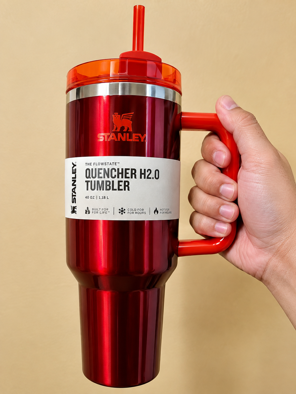 Stanley x Starbucks Limited Holiday Red Quencher 40oz H2.0 FlowState Tumbler