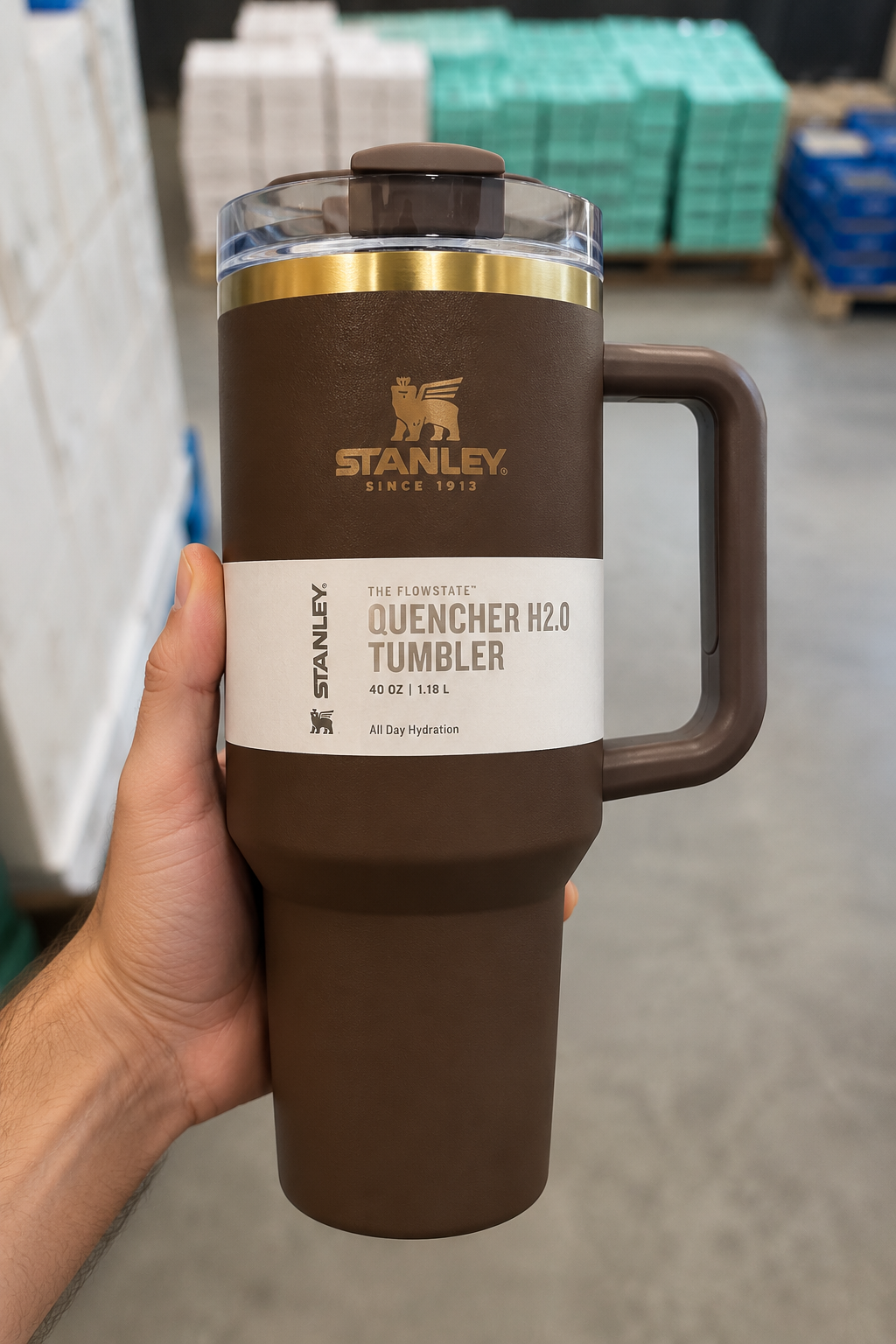 Stanley Quencher H2.0 FlowState 40oz Tumbler – Brown Insulated Stainless Steel Cup - RiseLoaf