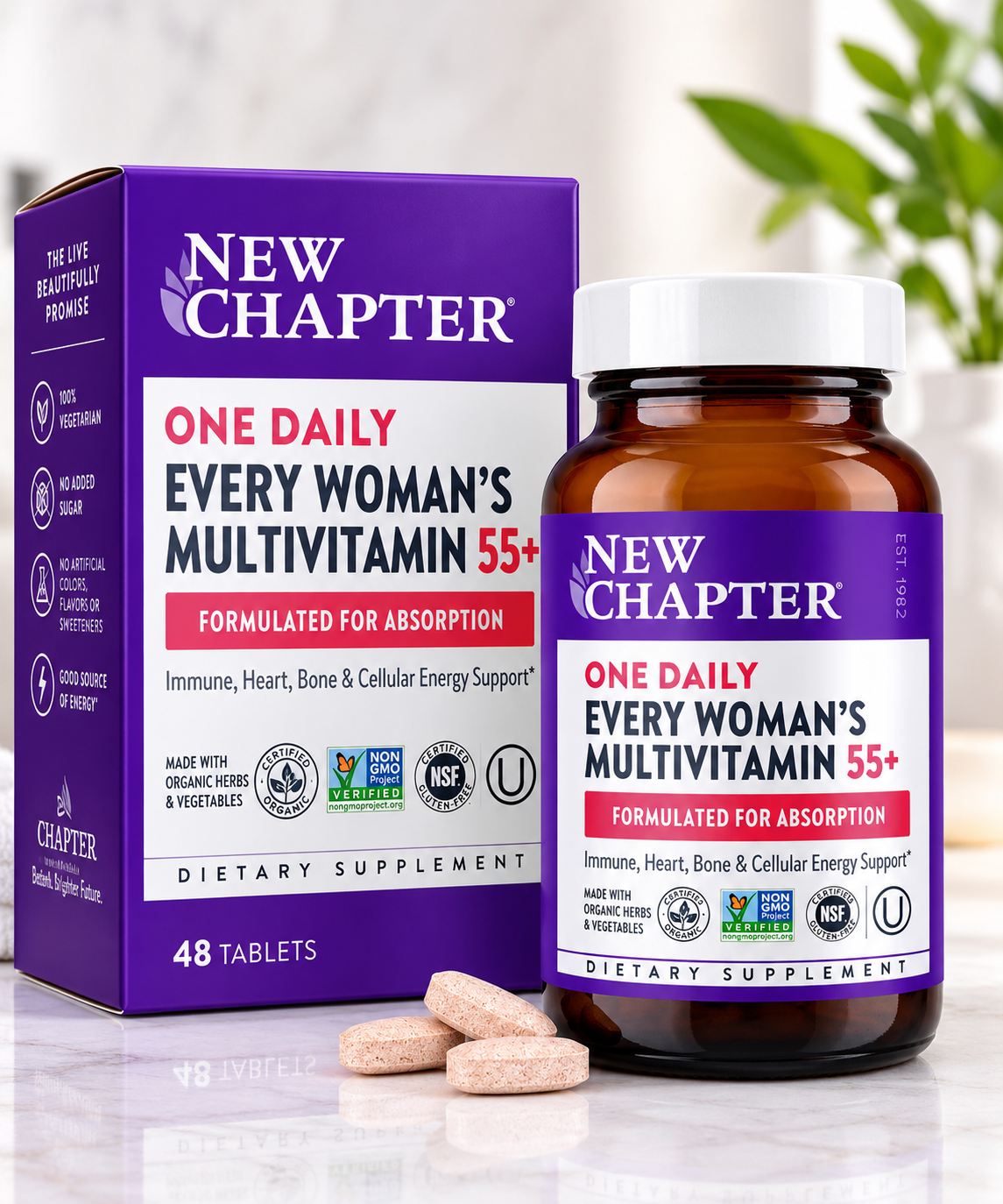 New Chapter Every Woman's One Daily 55+ Multivitamin 48 Tablets – Women's Wellness - RiseLoaf