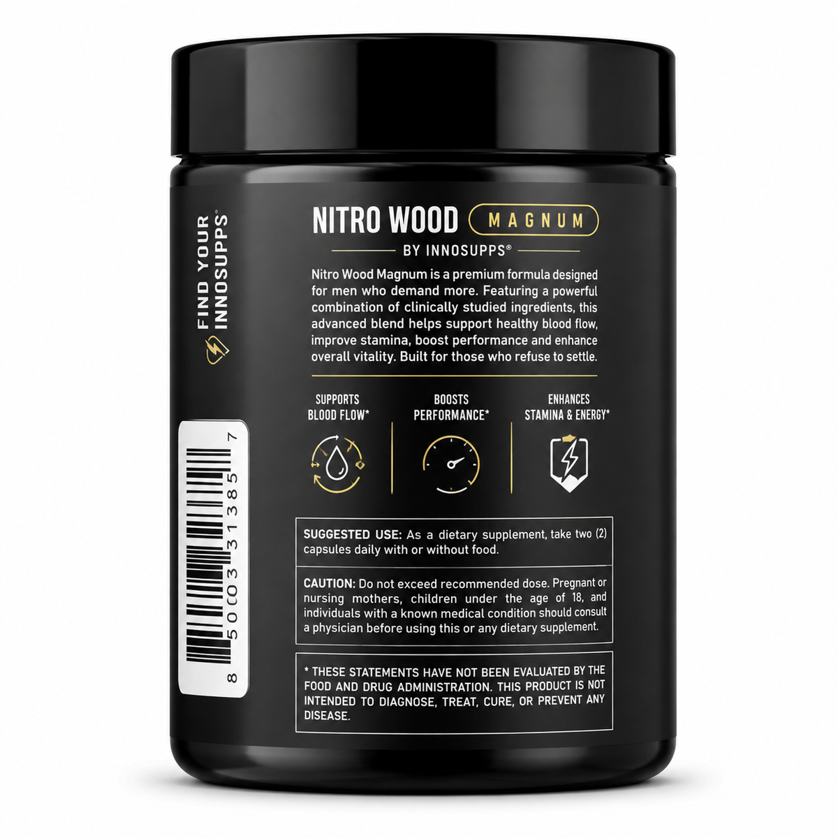 Nitro Wood™ Magnum by Inno Supps – Male Vitality & Blood Flow Support – 60 Capsules - RiseLoaf