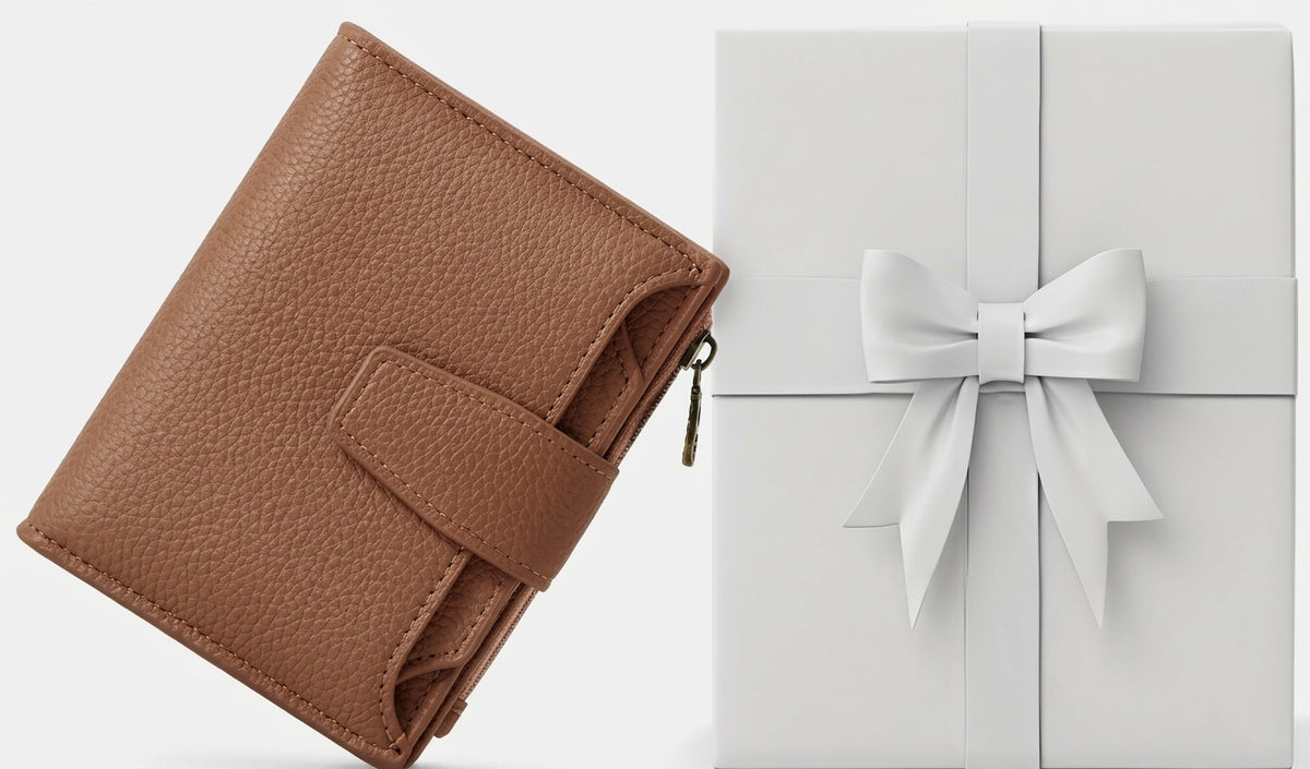 Women's Small RFID Blocking Vegan Leather Wallet – Compact Bifold Card Holder
