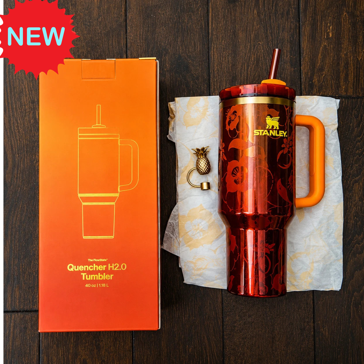 Stanley 1913 x KAROL G 40 oz Quencher H2.O FlowState Tumbler Limited Edition S tanley - RiseLoaf