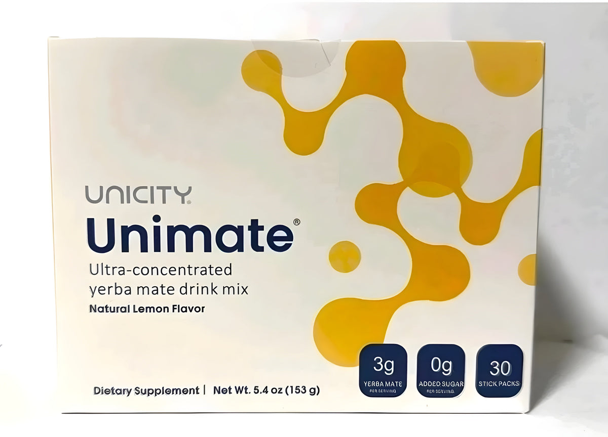Unicity Unimate Lemon Flavor Packs - 30 - RiseLoaf