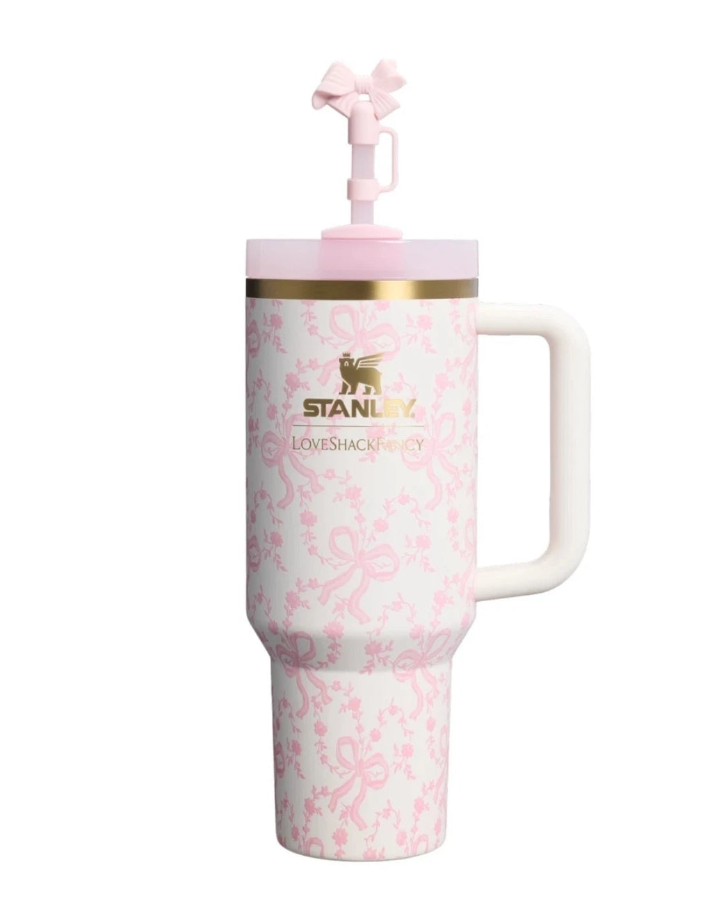 Stanley x LoveShackFancy 40oz Quencher H2.0 Tumbler – Rosa Beaux Pink - RiseLoaf