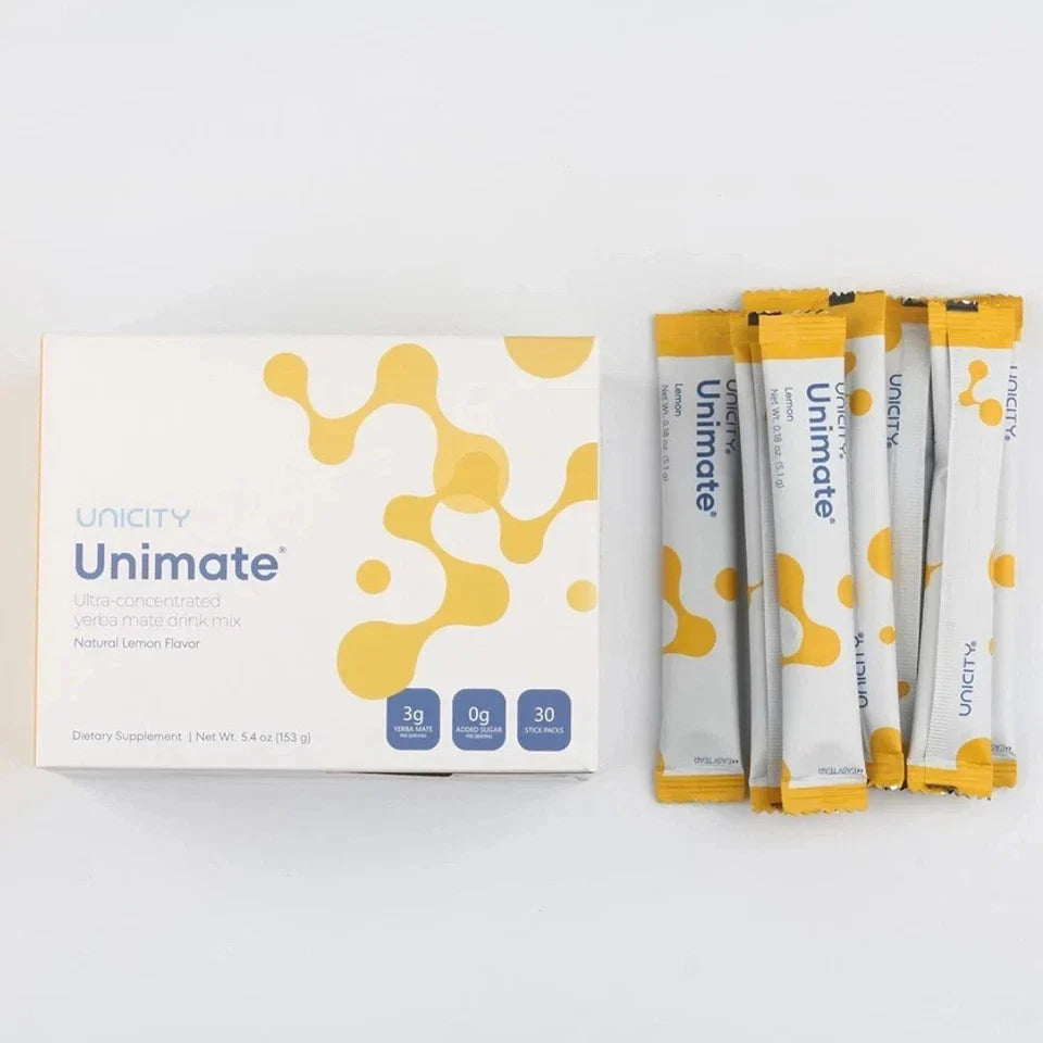 Unicity Unimate Lemon Flavor Packs - 30 - RiseLoaf