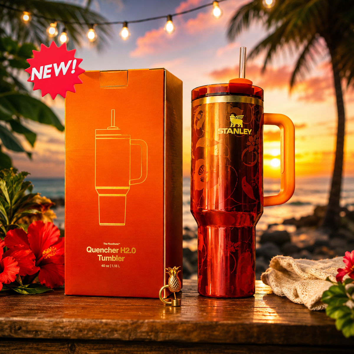 Stanley 1913 x KAROL G 40 oz Quencher H2.O FlowState Tumbler Limited Edition S tanley - RiseLoaf