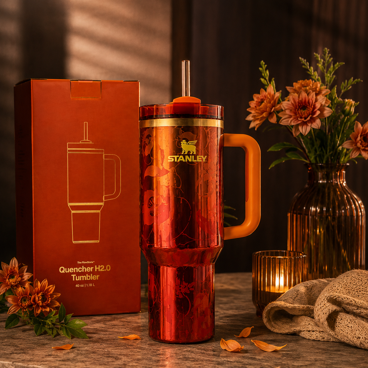 Stanley 1913 x KAROL G 40 oz Quencher H2.O FlowState Tumbler Limited Edition S tanley - RiseLoaf